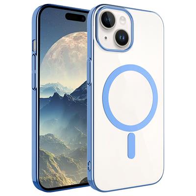 Apple iPhone 15 Uyumlu Kılıf Zore Wireless Şarj Özellikli Pixel M-safe Kapak