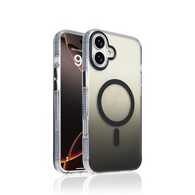 Apple iPhone 16 Plus Kılıf M-safe Şarj Özellikli Transparan Renk Geçişli Zore Toros Kapak