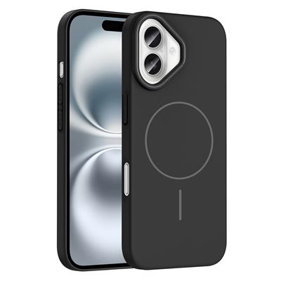 Apple iPhone 16 Plus Uyumlu Kılıf M-safe Şarj Özellikli Zore Ruby Sert Kapak