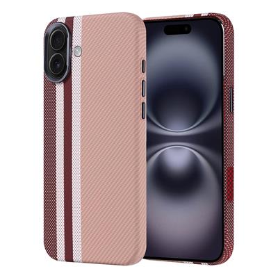 Apple iPhone 16 Plus Uyumlu Kılıf M-safe Şarj Özellikli Karbon Fiber Görünümlü Zore Nekst Kapak