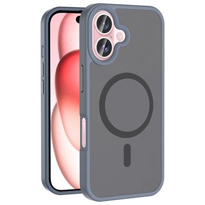 Apple iPhone 16 Plus Uyumlu Kılıf M-safe Şarj Özellikli Mat Arka Yüzey Zore Sio Kapak