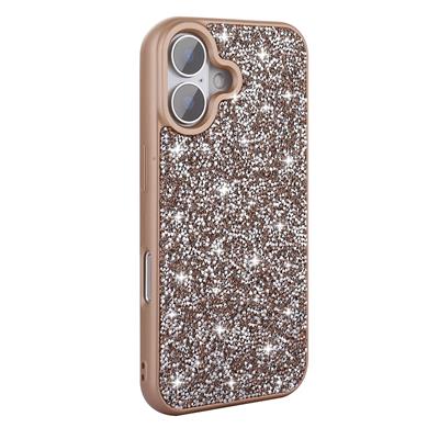 Apple iPhone 16 Plus Uyumlu Kılıf Parlak Taşlı Tasarım Zore Pırlanta Kapak