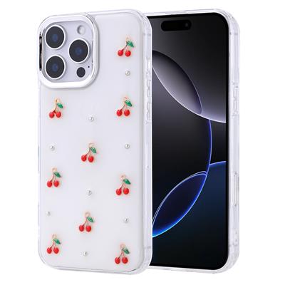 Apple iPhone 16 Pro Max Uyumlu Kılıf Airbag Tasarımlı Simli Şeffaf Zore Kutup Kapak