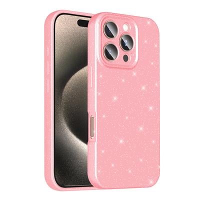 Apple iPhone 16 Pro Max Uyumlu Kılıf Kamera Korumalı Simli Lüks Zore Koton Kapak