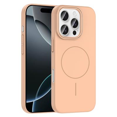 Apple iPhone 16 Pro Max Uyumlu Kılıf M-safe Şarj Özellikli Zore Ruby Sert Kapak