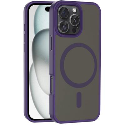 Apple iPhone 16 Pro Max Uyumlu Kılıf M-safe Şarj Özellikli Mat Arka Yüzey Zore Sio Kapak