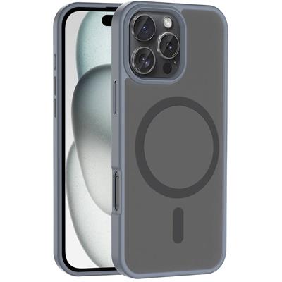 Apple iPhone 16 Pro Max Uyumlu Kılıf M-safe Şarj Özellikli Mat Arka Yüzey Zore Sio Kapak