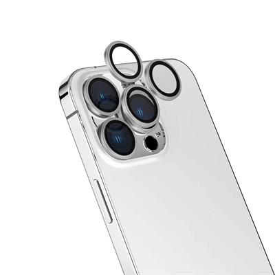 Apple iPhone 16 Pro Max Zore Safir CL-15 Parmak İzi Bırakmayan Anti-Reflective Kamera Lens Koruyucu