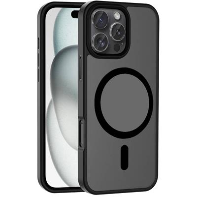 Apple iPhone 16 Pro Uyumlu Kılıf M-safe Şarj Özellikli Mat Arka Yüzey Zore Sio Kapak