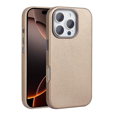 Apple iPhone 16 Pro Uyumlu Kılıf M-safe Şarj Özellikli PU Deri Zore Adora Kapak