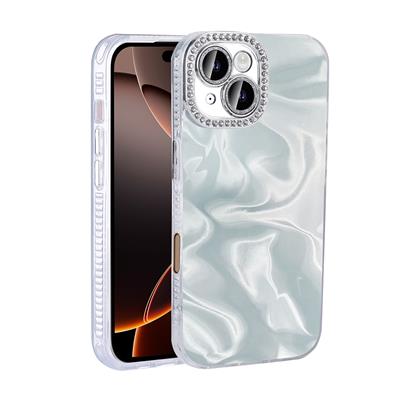 Apple iPhone 16 Uyumlu Kılıf Airbagli Parlak Taş Detay Tasarımlı Zore Esila Kapak