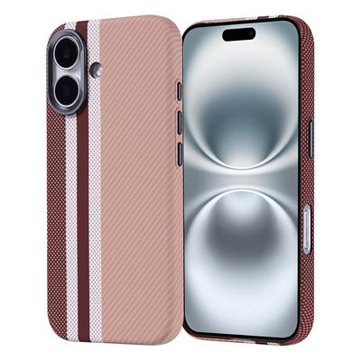 Apple iPhone 16 Uyumlu Kılıf M-safe Şarj Özellikli Karbon Fiber Görünümlü Zore Nekst Kapak