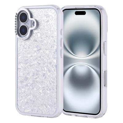 Apple iPhone 16 Uyumlu Kılıf Taşlı Tasarımlı  Zore Kapi Kapak