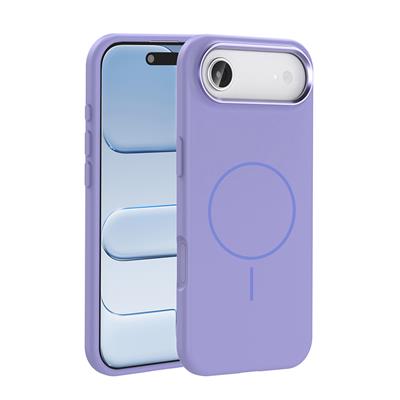 Apple iPhone 17 Air Kılıf M-Safe Şarj Özellikli Metal Kamera Çerçeveli Zore Edi Silikon Kapak