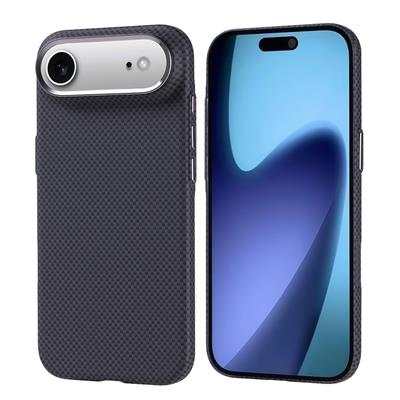 Apple iPhone 17 Air Kılıf M-safe Şarj Özellikli Karbon Fiber Görünümlü Zore Nekst Kapak