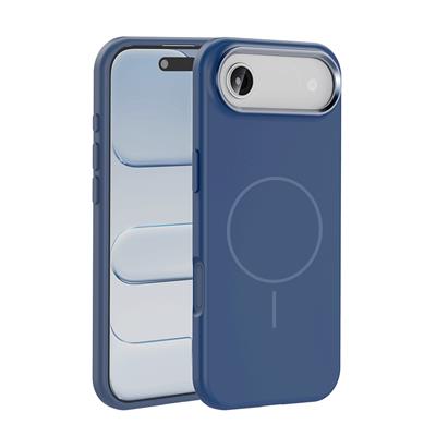 Apple iPhone 17 Air Kılıf M-Safe Şarj Özellikli Metal Kamera Çerçeveli Zore Edi Silikon Kapak