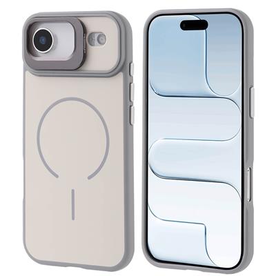 Apple iPhone 17 Air Kılıf M-safe Şarj Özellikli Kamera Standlı Zore Notron Kapak