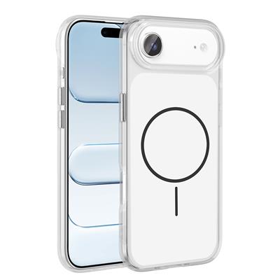 Apple iPhone 17 Air Kılıf Metal Buton Tasarımlı Zore İkonik Sert Silikon Kapak