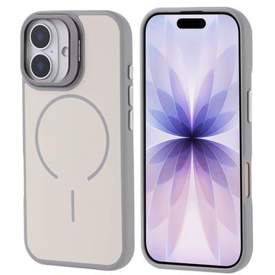 Apple iPhone 17 Kılıf M-safe Şarj Özellikli Kamera Standlı Zore Notron Kapak