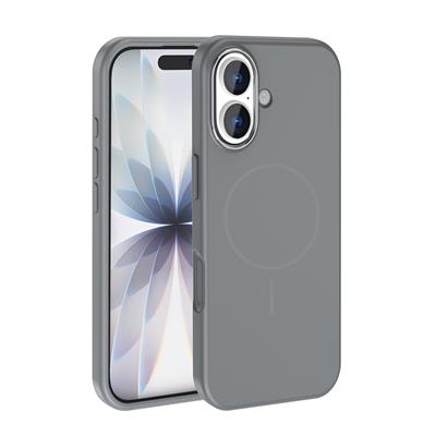 Apple iPhone 17 Kılıf M-Safe Şarj Özellikli Metal Kamera Çerçeveli Zore Edi Silikon Kapak