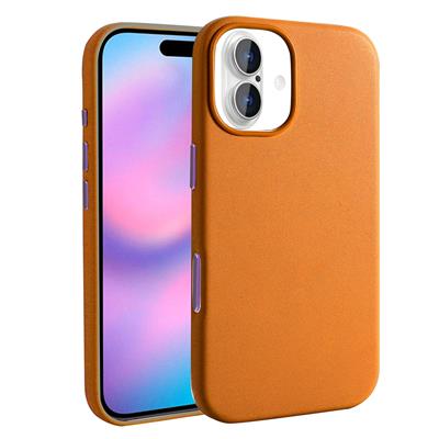 Apple iPhone 17 Kılıf M-safe Şarj Özellikli PU Deri Görünümlü Zore Kupra Kapak