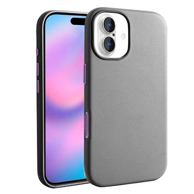 Apple iPhone 17 Kılıf M-safe Şarj Özellikli PU Deri Görünümlü Zore Kupra Kapak