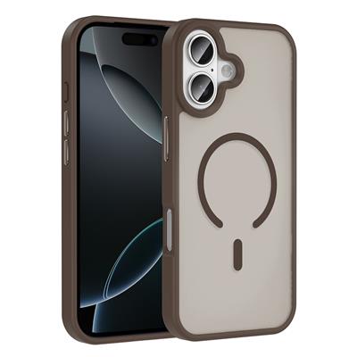 Apple iPhone 17 Kılıf M-safe Şarj Özellikli Mat Arka Yüzey Zore Sio Kapak