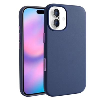 Apple iPhone 17 Kılıf M-safe Şarj Özellikli PU Deri Görünümlü Zore Kupra Kapak