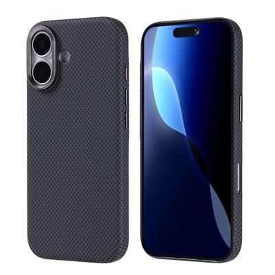 Apple iPhone 17 Kılıf M-safe Şarj Özellikli Karbon Fiber Görünümlü Zore Nekst Kapak