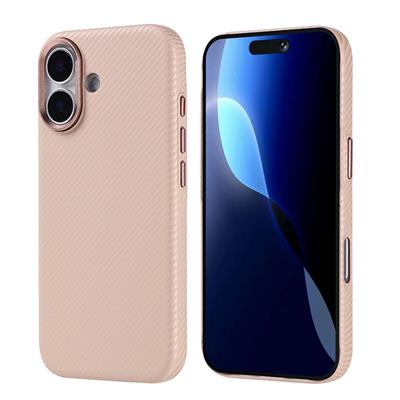 Apple iPhone 17 Kılıf M-safe Şarj Özellikli Karbon Fiber Görünümlü Zore Nekst Kapak