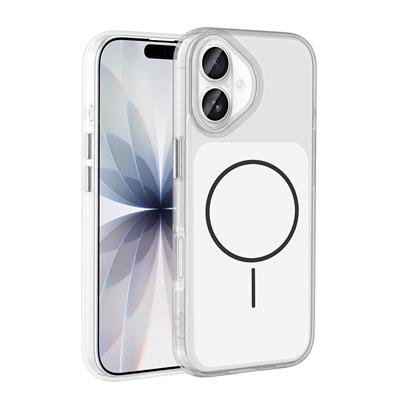 Apple iPhone 17 Kılıf Metal Buton Tasarımlı Zore İkonik Sert Silikon Kapak