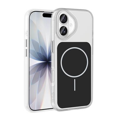 Apple iPhone 17 Kılıf Metal Buton Tasarımlı Zore İkonik Sert Silikon Kapak