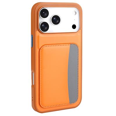 Apple iPhone 17 Pro Kılıf Kartlıklı Zore X-Kart Silikon Kapak