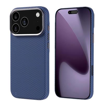 Apple iPhone 17 Pro Kılıf M-safe Şarj Özellikli Karbon Fiber Görünümlü Zore Nekst Kapak