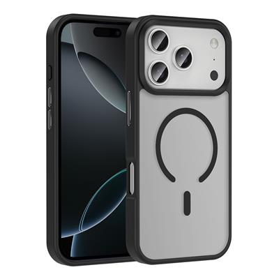 Apple iPhone 17 Pro Kılıf M-safe Şarj Özellikli Mat Arka Yüzey Zore Sio Kapak