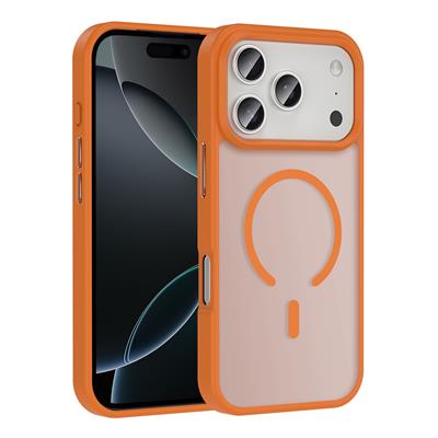 Apple iPhone 17 Pro Kılıf M-safe Şarj Özellikli Mat Arka Yüzey Zore Sio Kapak