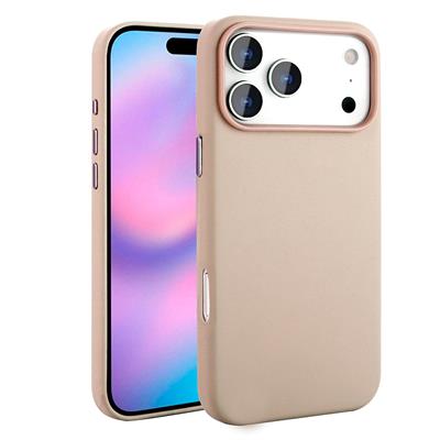 Apple iPhone 17 Pro Kılıf M-safe Şarj Özellikli PU Deri Görünümlü Zore Kupra Kapak