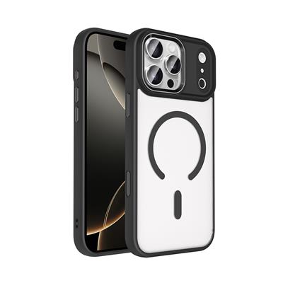 Apple iPhone 17 Pro Kılıf Wireless Şarj Özellikli Zore Krom M-safe Silikon Kapak