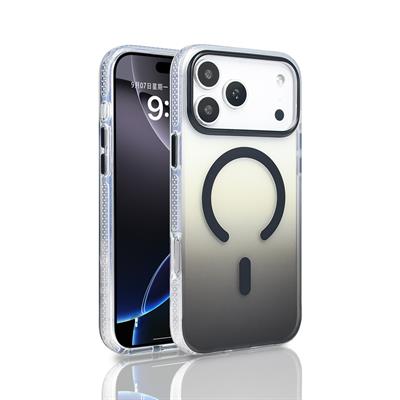 Apple iPhone 17 Pro Max Kılıf M-safe Şarj Özellikli Transparan Renk Geçişli Zore Toros Kapak