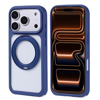 Apple iPhone 17 Pro Max Kılıf M-Safe Şarj Özellikli Standlı Zore Piza Silikon Kapak