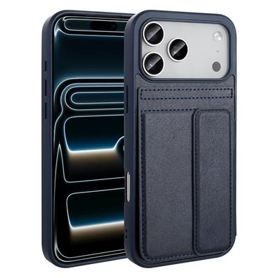 Apple iPhone 17 Pro Max Kılıf PU Deri Kartlıklı Zore Sevilla Kapak