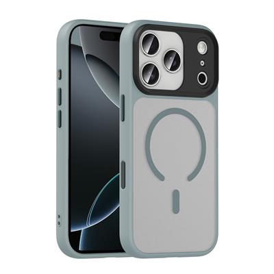 Apple iPhone 17 Pro Uyumlu Kılıf Mat Arka Yüzey Wireless Şarj Özellikli Zore Flet M-safe Kapak