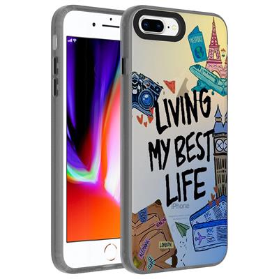 Apple iPhone 7 Plus Uyumlu Kılıf Desenli Zore Dragon Sert Kapak