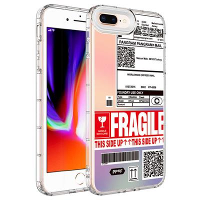 Apple iPhone 7 Plus Uyumlu Kılıf Kamera Korumalı Renkli Desenli Sert Silikon Zore Korn Kapak