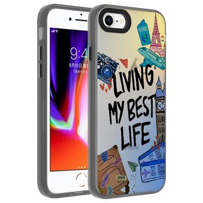 Apple iPhone 7 Uyumlu Kılıf Desenli Zore Dragon Sert Kapak