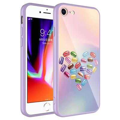 Apple iPhone 7 Uyumlu Kılıf Kamera Korumalı Desenli Sert Silikon Zore Epoksi Kapak