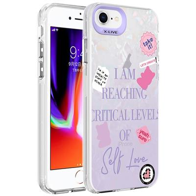 Apple iPhone 7 Uyumlu Kılıf Mermer Desenli Zore Marbello Kapak