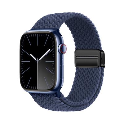 Apple Watch 10 42mm Zore KRD-134 Örgü Tasarımlı Hasır Kordon Strap Kayış