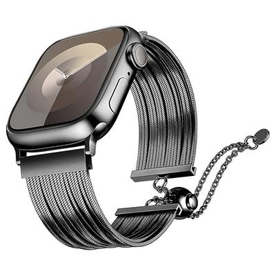 Apple Watch 10 42mm Zore KRD-137 Metal Hasır Kordon