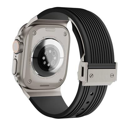 Apple Watch 42mm Zore KRD-113 Spor Görünümlü Silikon Kordon